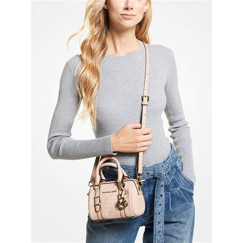 michael kors bedford crossbody white|Michael Kors bedford duffle satchel.